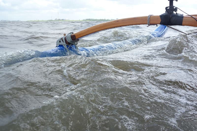 Bewegtes Wasser beim Training